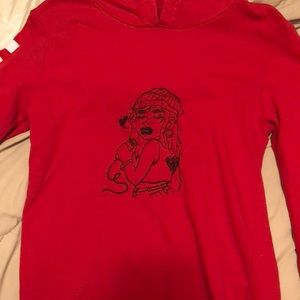 Red Checkered Hoodie